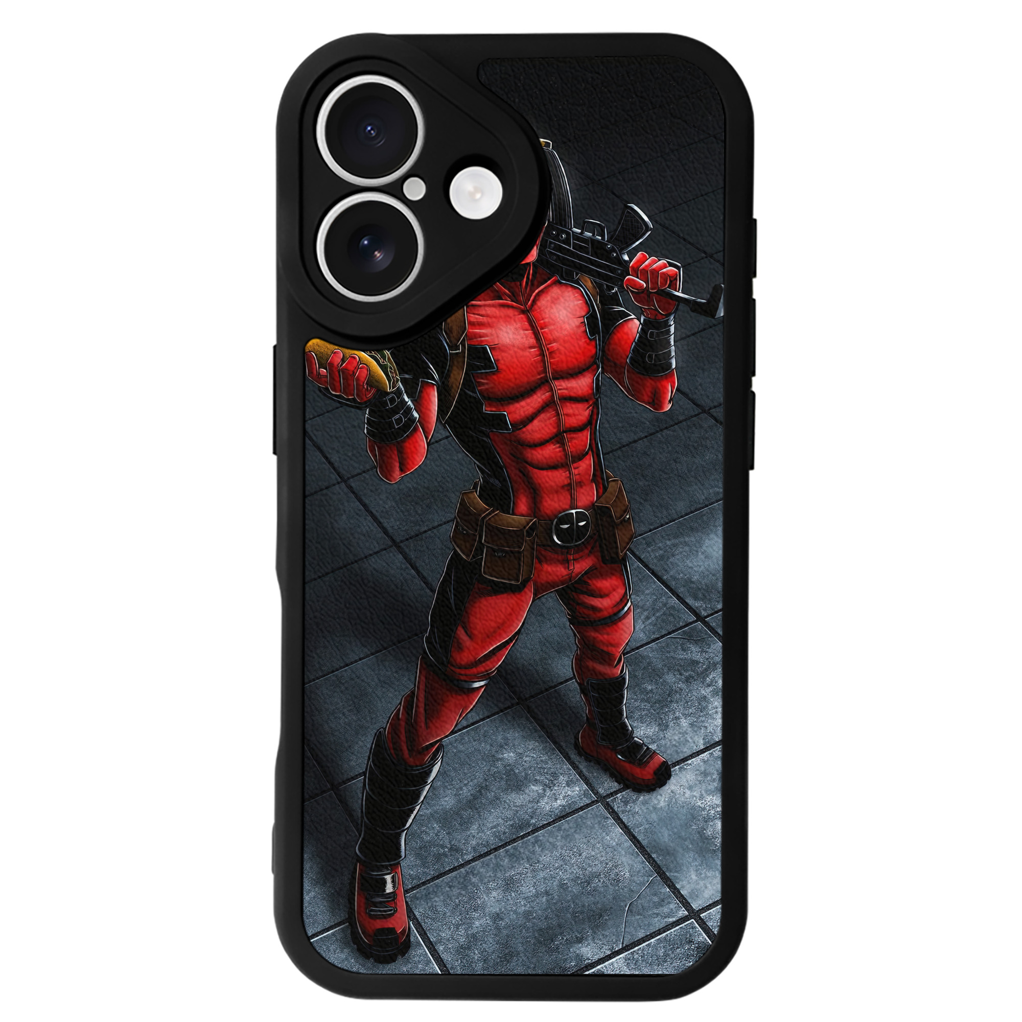 Deadpool デッドプール 【iPhone 16シリーズ対応】シリコンスマホケース（レザー調） 材質：シリコン